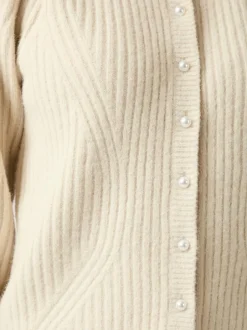 Outlet Neo Noir Puli Knit Cardigan, , 36 Ivory