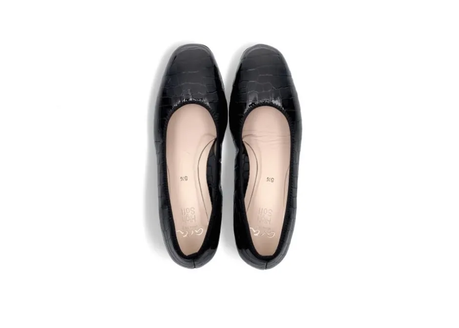 New Ara Pumps, , 40.5 Krokola Black