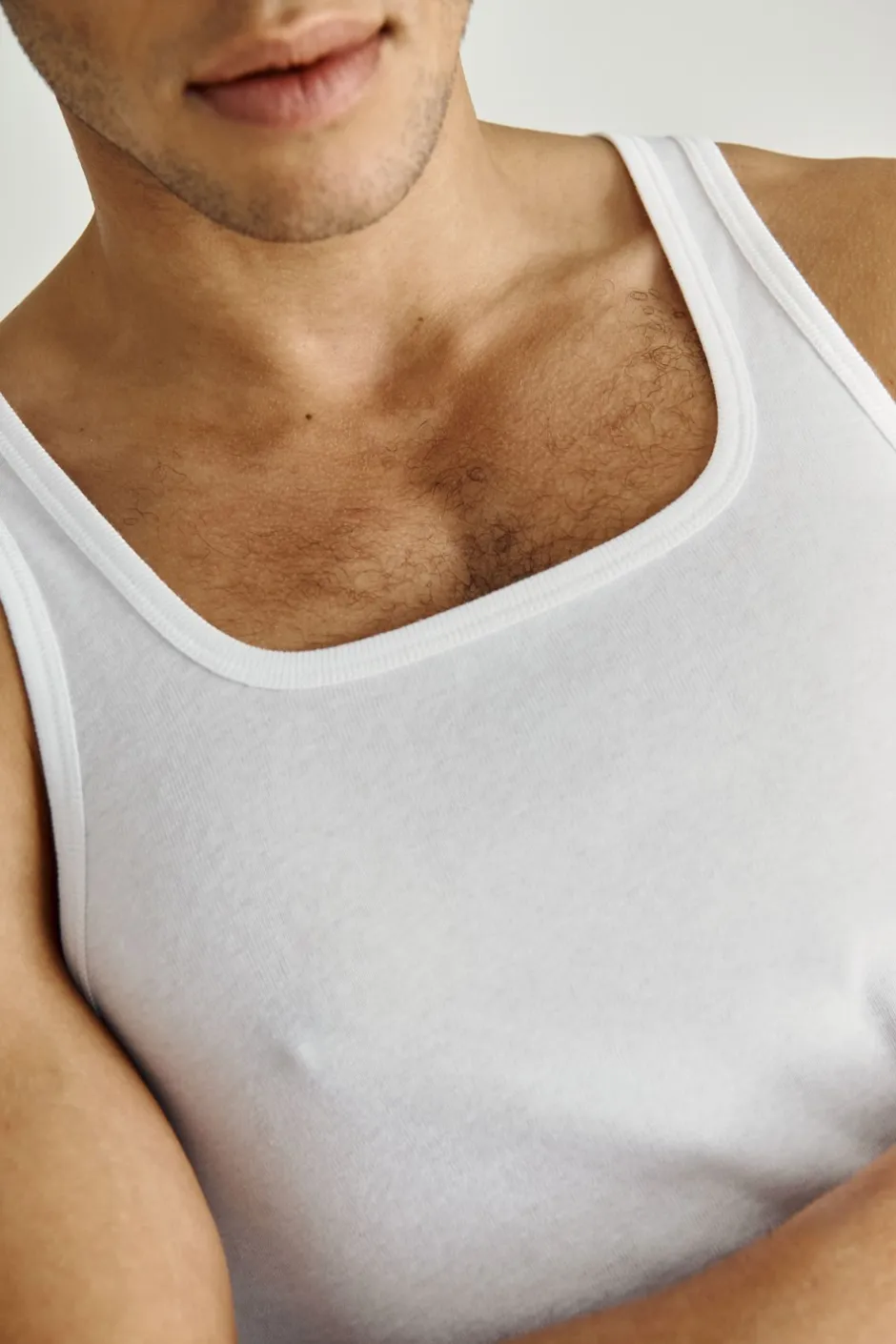 Discount Impetus Pure Cotton Tanktop, , L White