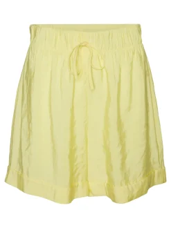 New Vero Moda Queeny Højtaljede Shorts, , L Goldfinch