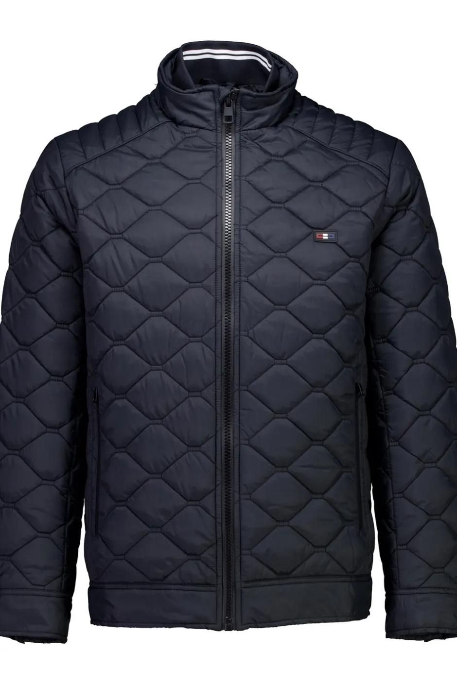 Outlet Bison Quilted Biker Jakke, , XL Black