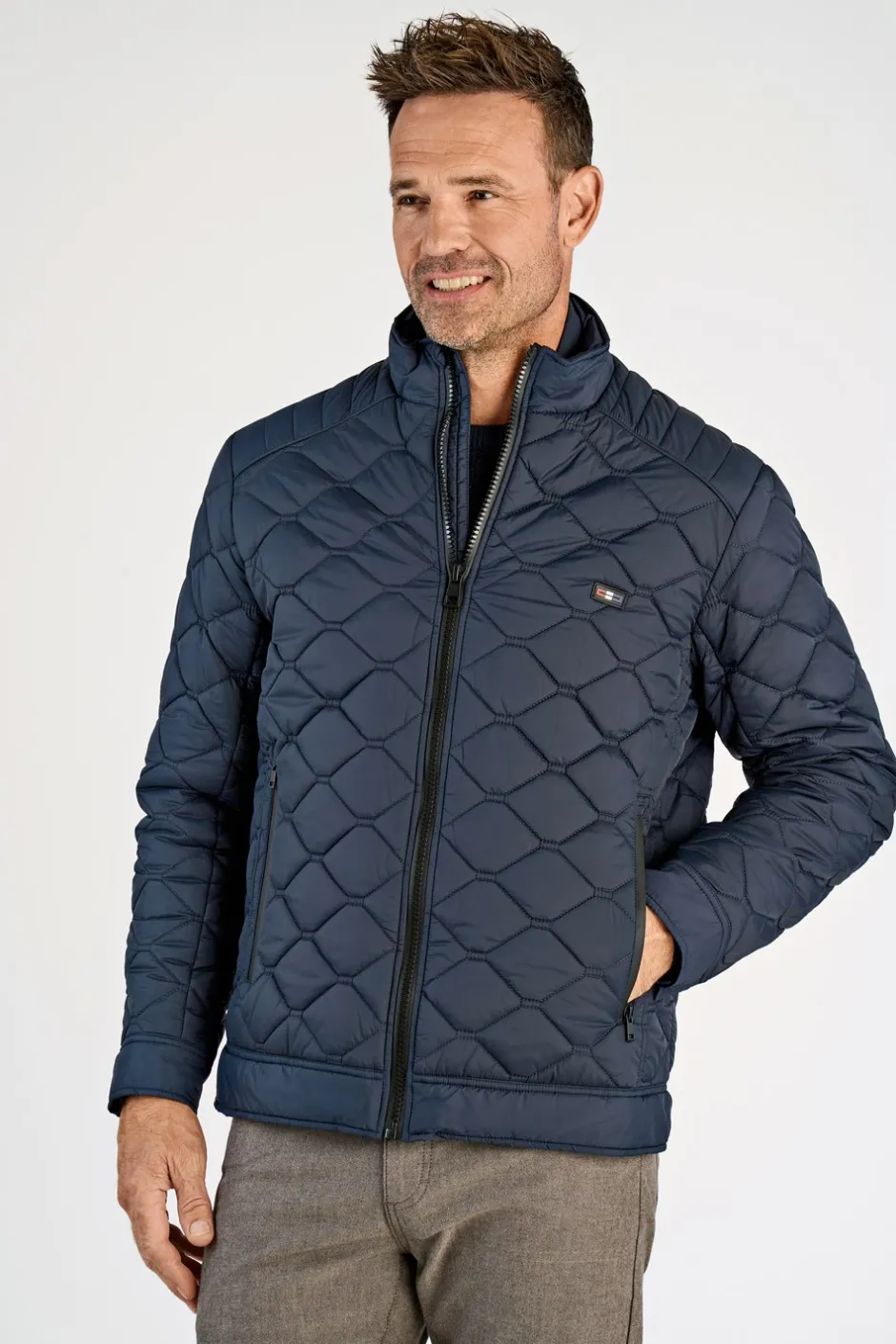 Bison Quilted Biker Jakke, , 3XL* Jakker & Frakker