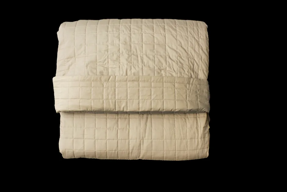 OMHU Quiltet Percale Sengetæppe, , 260x260 cm* Sengetæpper