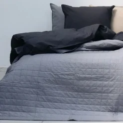 Best OMHU Quiltet Percale Sengetæppe, , 260x260 cm Grå