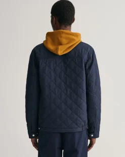 Sale GANT Quiltet Windcheater Jakke, , 4XL Evening Blue