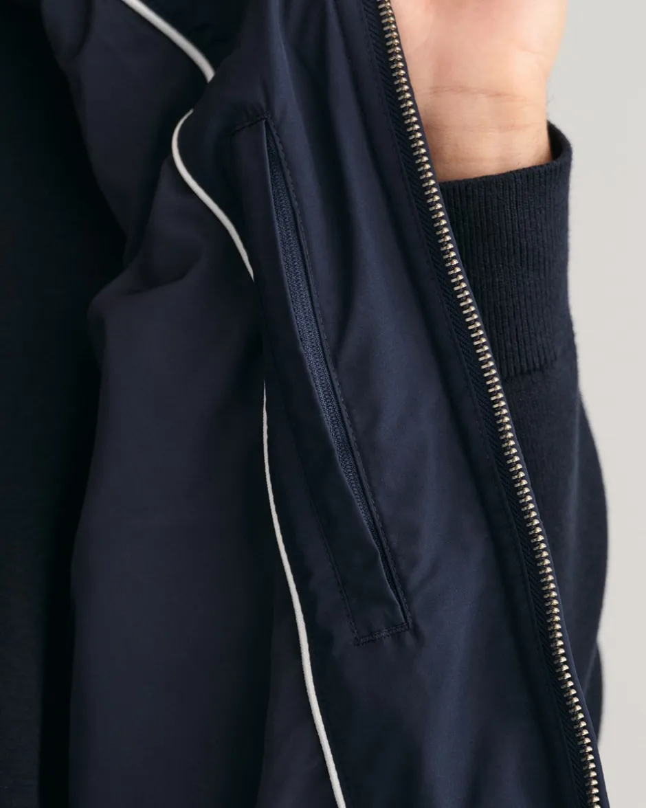 New GANT Quiltet Windcheater Vest, , L Evening Blue