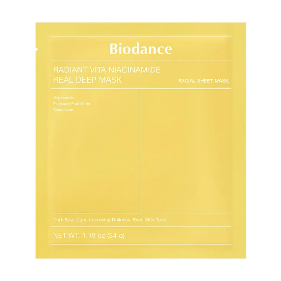 Biodance Radiant Vita Niacinamide Real Deep Mask, 1 stk* Hudpleje