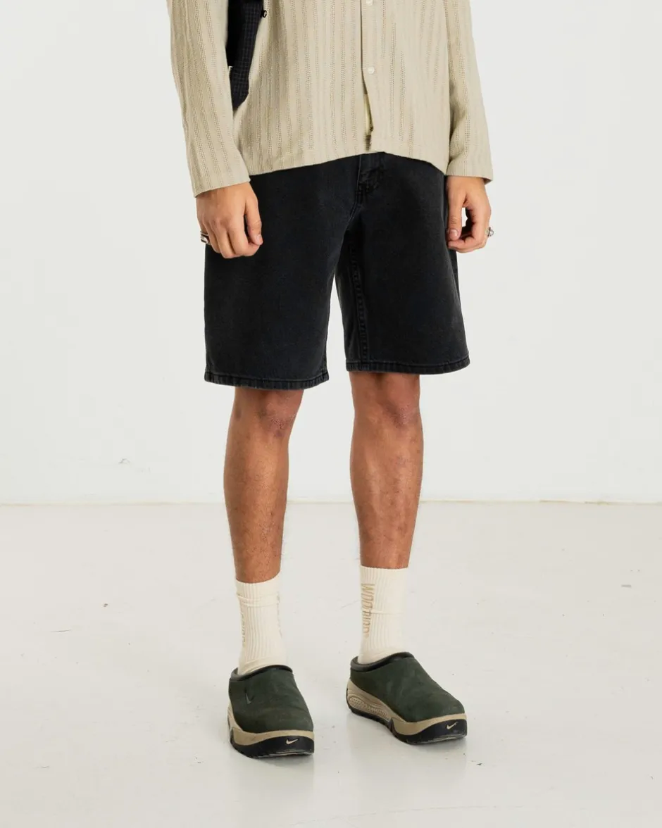 Clearance Woodbird Rami Crow Shorts, , 28 Black Vintage