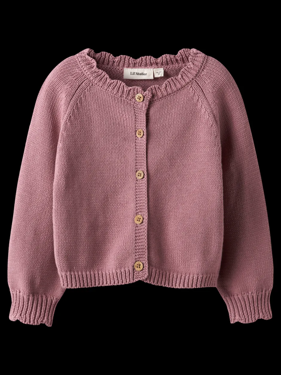 Clearance Lil' Atelier Ramla Cardigan, , 122-128 cm Nostalgia Rose