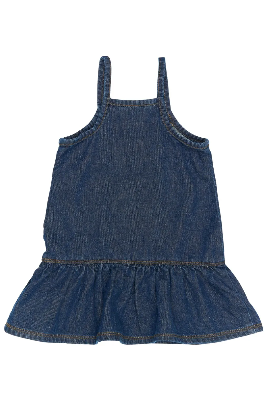 THE NEW Raya Strap Denim Kjole, , 110 cm*Børn Kjoler
