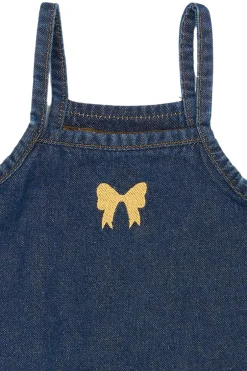 THE NEW Raya Strap Denim Kjole, , 110 cm*Børn Kjoler