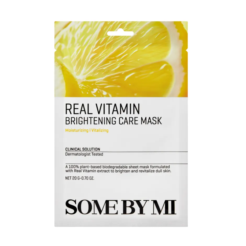 Some By Mi Real Vitamin Brightening Care Mask, 1 stk* Hudpleje