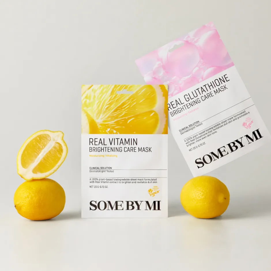 Some By Mi Real Vitamin Brightening Care Mask, 1 stk* Hudpleje