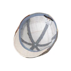 New MJM Rebel Linen Flatcap, , XL Beige Patchwork