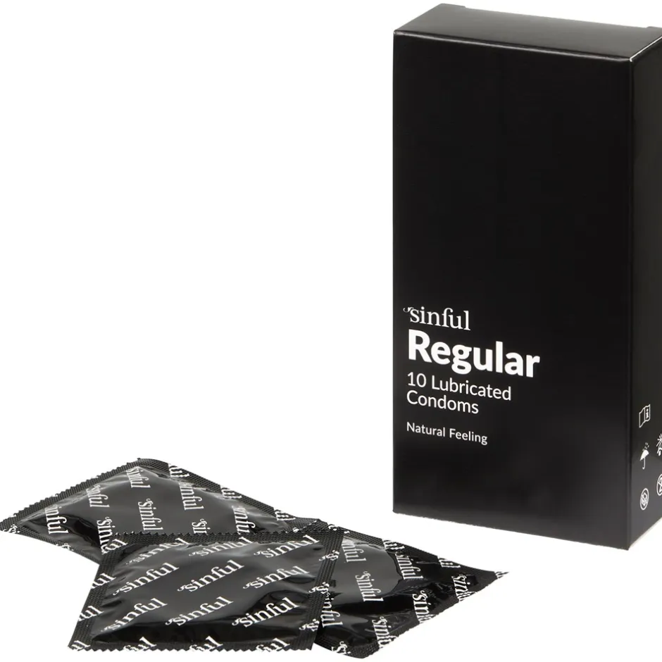 Sinful Regular Kondomer, 10 stk* Glidecreme & Kondomer
