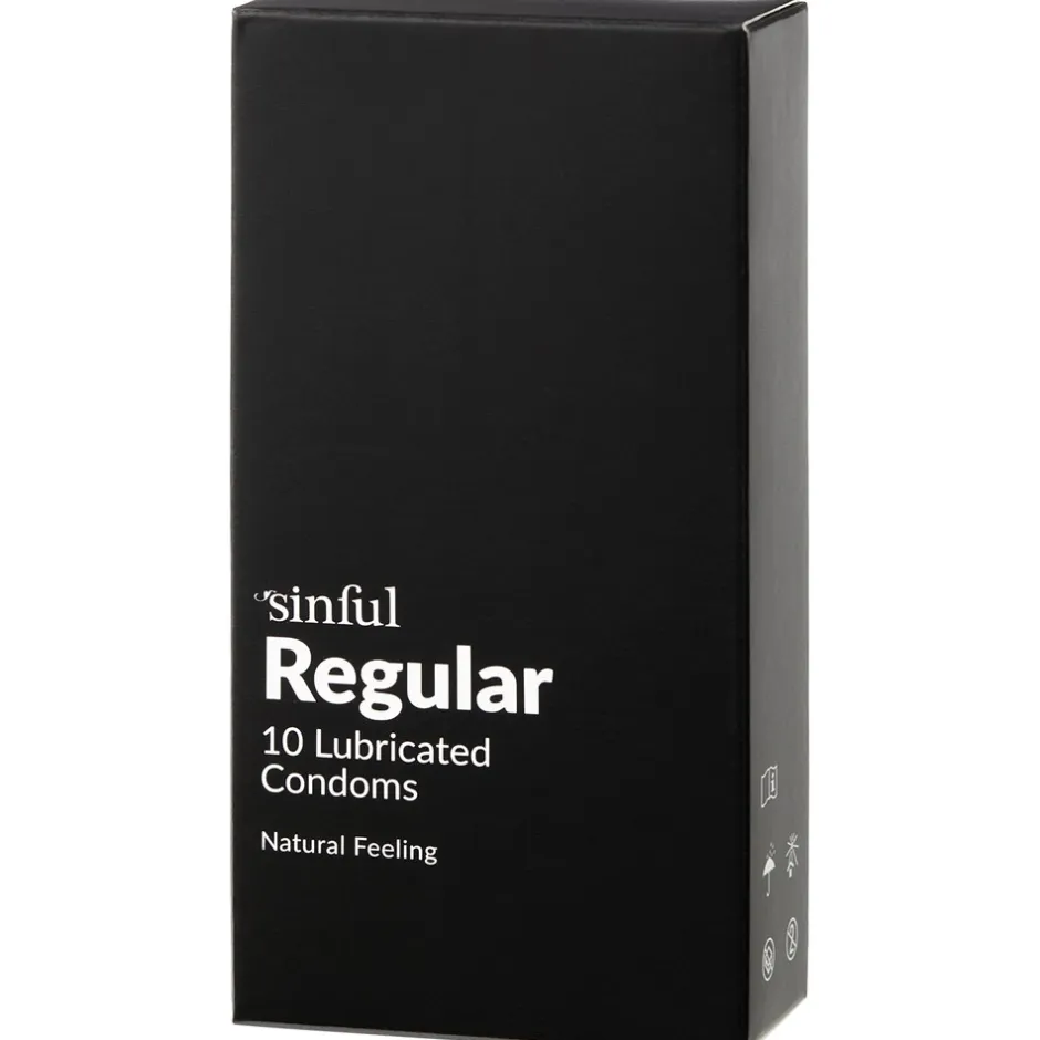Sinful Regular Kondomer, 10 stk* Glidecreme & Kondomer