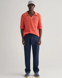 Best GANT Relaxed Fit Hørbukser, , S Marine