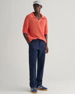 Best GANT Relaxed Fit Hørbukser, , S Marine