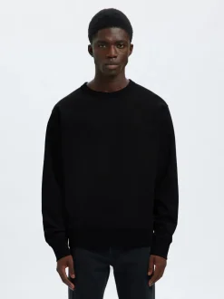 Online Selected Homme Relaxluke Crew Neck Sweatshirt, , L Black