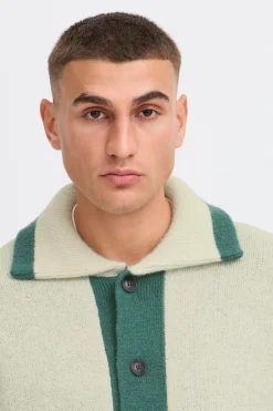 Sale Solid Ren College Cardigan, , XL Oatmeal Melange