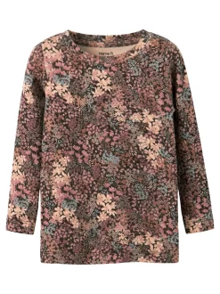 Outlet Name It Resa Bluse, , 110 cm Chocolate Brown