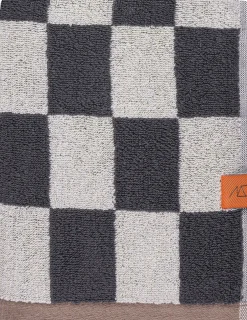 New Mette Ditmer Retro Håndklæde, , 50x90 cm Dark Grey