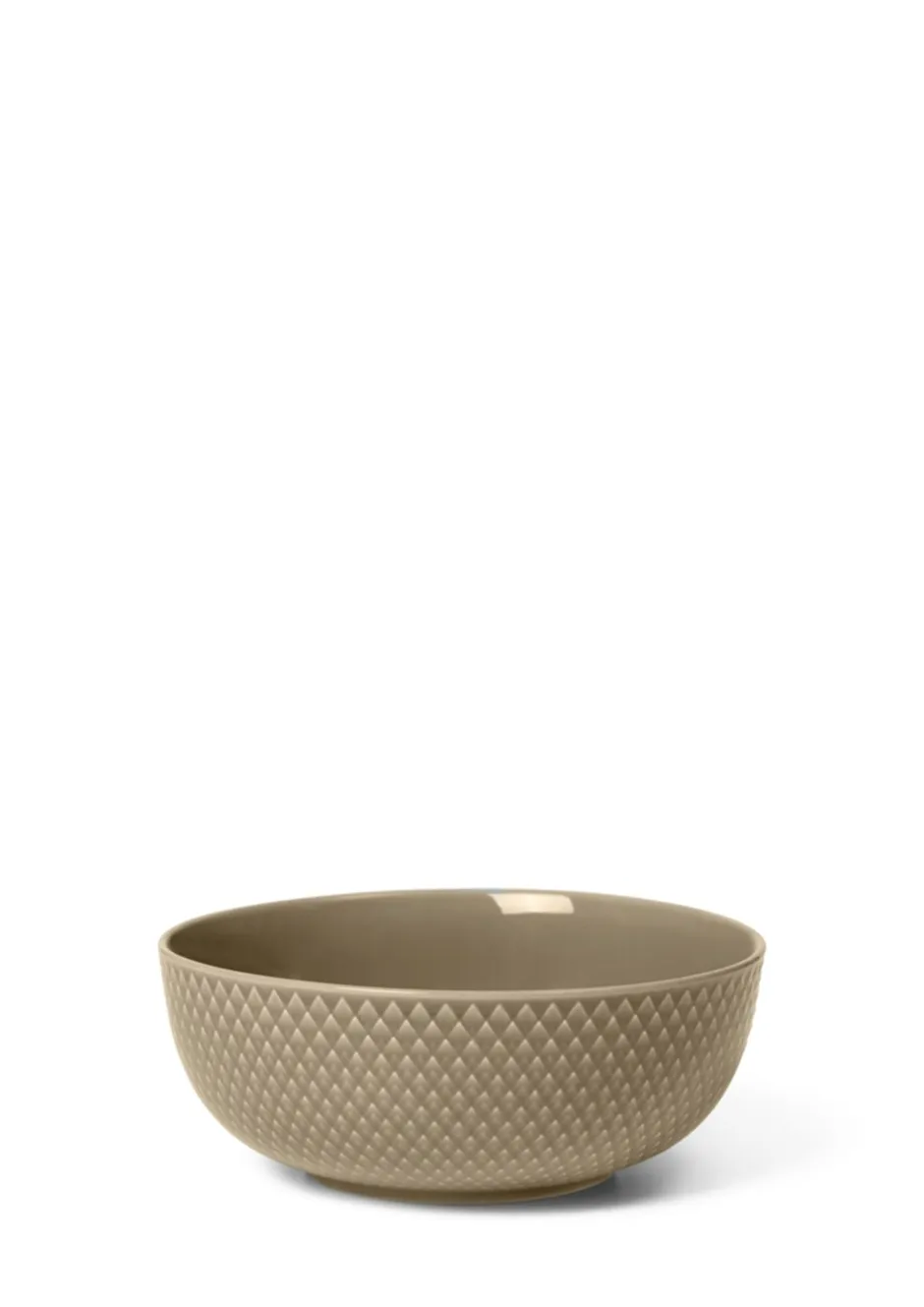 Lyngby Porcelæn Rhombe Earth Skål, , Ø15,5 cm Clay