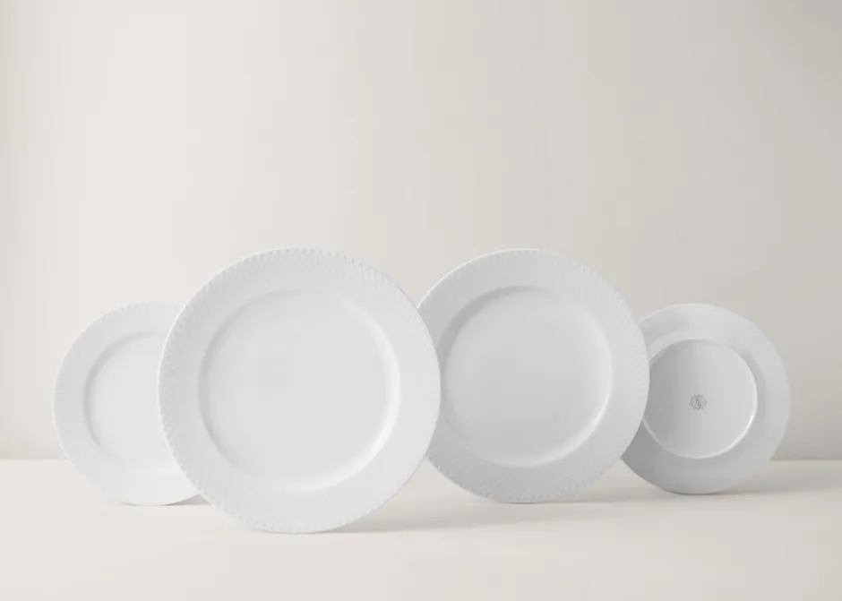 Lyngby Porcelæn Rhombe Middagstallerken, , Ø27 cm* Køkken|Tallerkener