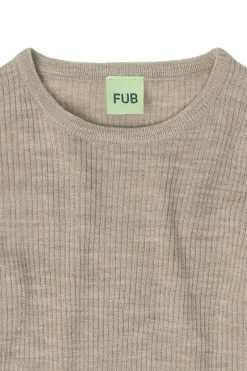 FUB Rib Bluse, , 110 cm Oat Melange