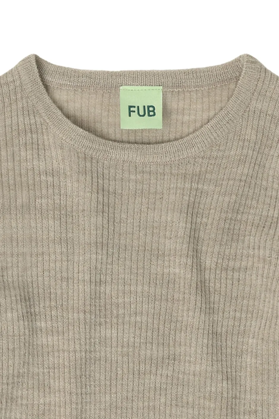 FUB Rib Bluse, , 110 cm Oat Melange