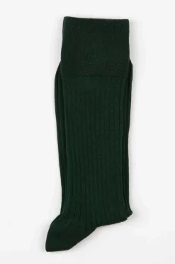 AN IVY Ribbed Cotton Strømper, , 43-46* Strømper