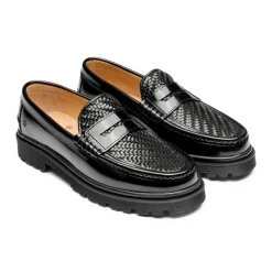 Playboy Footwear Richmond Loafers, , 45 Black Polido/Black