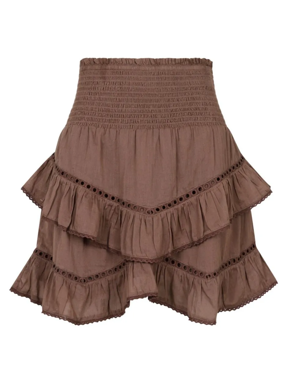 Best Neo Noir Ricki S Voile Nederdel, , 38 Light Brown