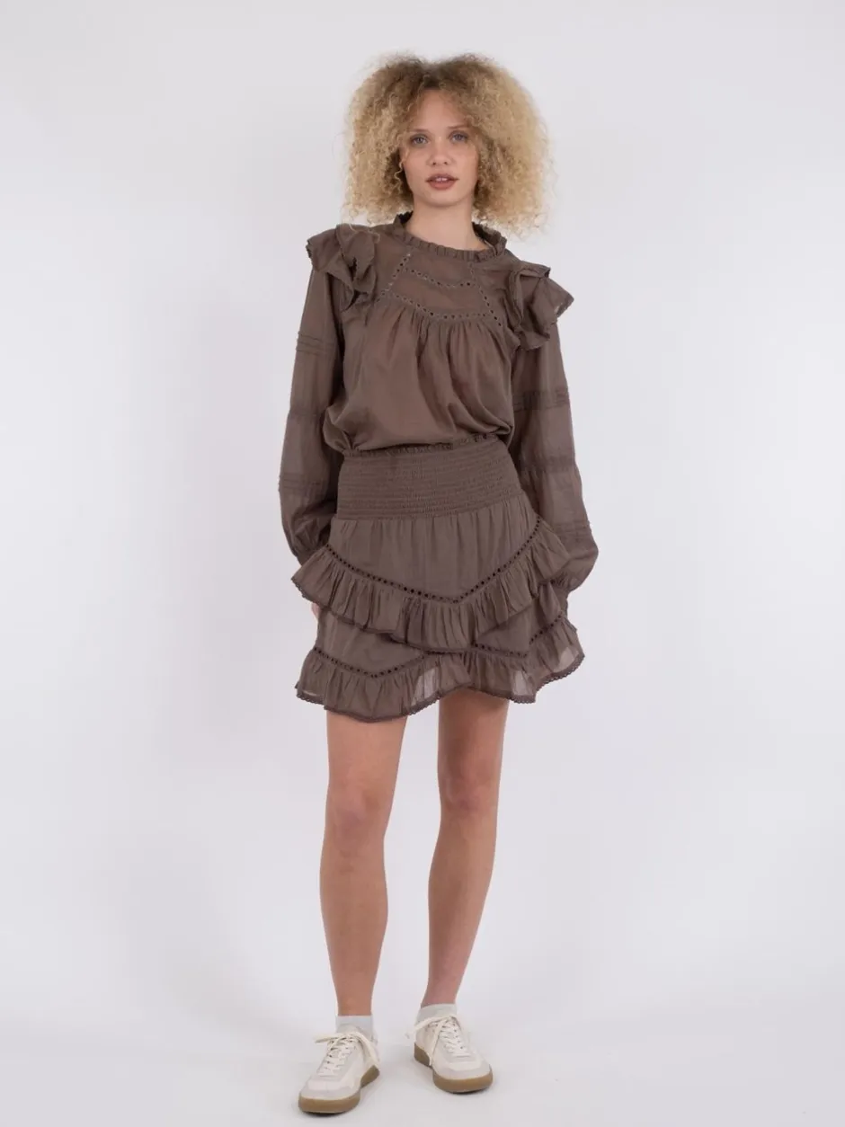 Best Neo Noir Ricki S Voile Nederdel, , 38 Light Brown