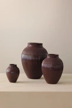 Knabstrup Riflet Vase,* Stue|Vaser & Urtepotteskjulere