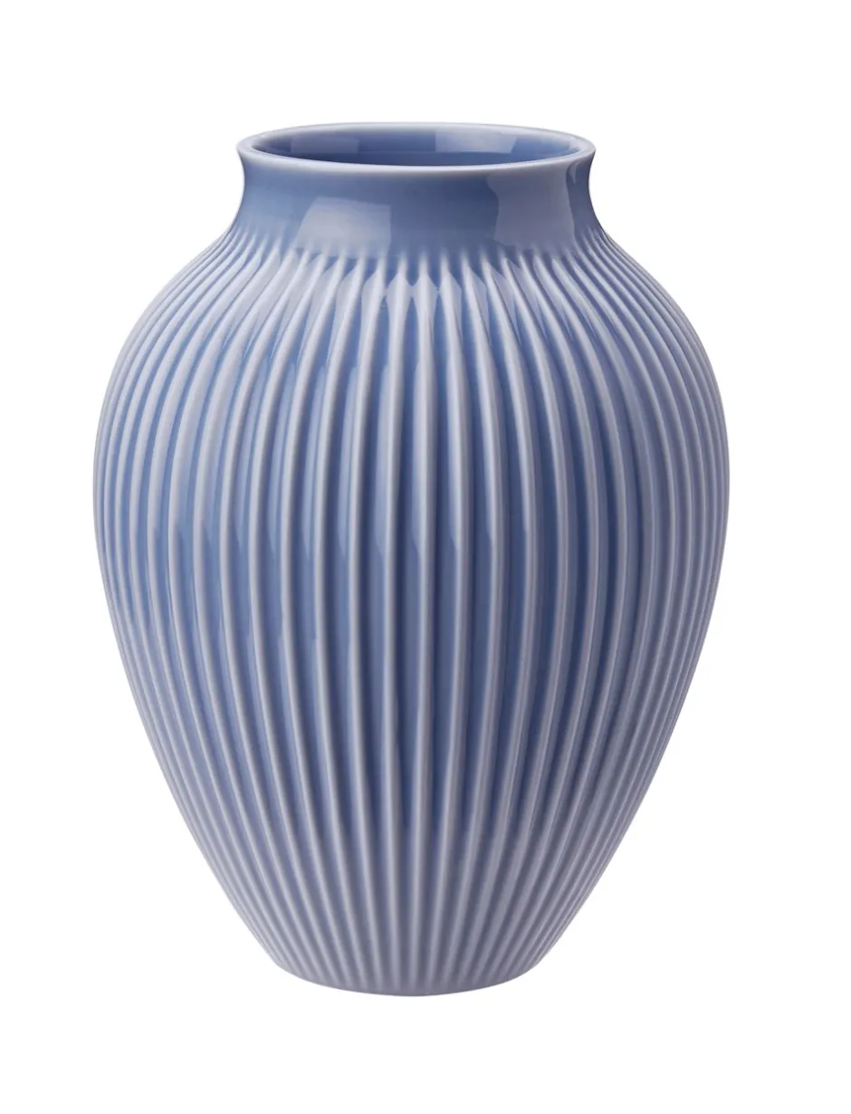 Knabstrup Riflet Vase, , H20 cm* Vaser & Urtepotteskjulere|Stue