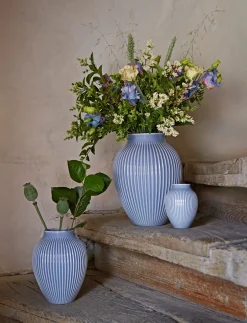 Knabstrup Riflet Vase, , H20 cm* Vaser & Urtepotteskjulere|Stue