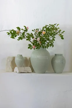 Knabstrup Riflet Vase, , H12,5 cm* Vaser & Urtepotteskjulere|Stue