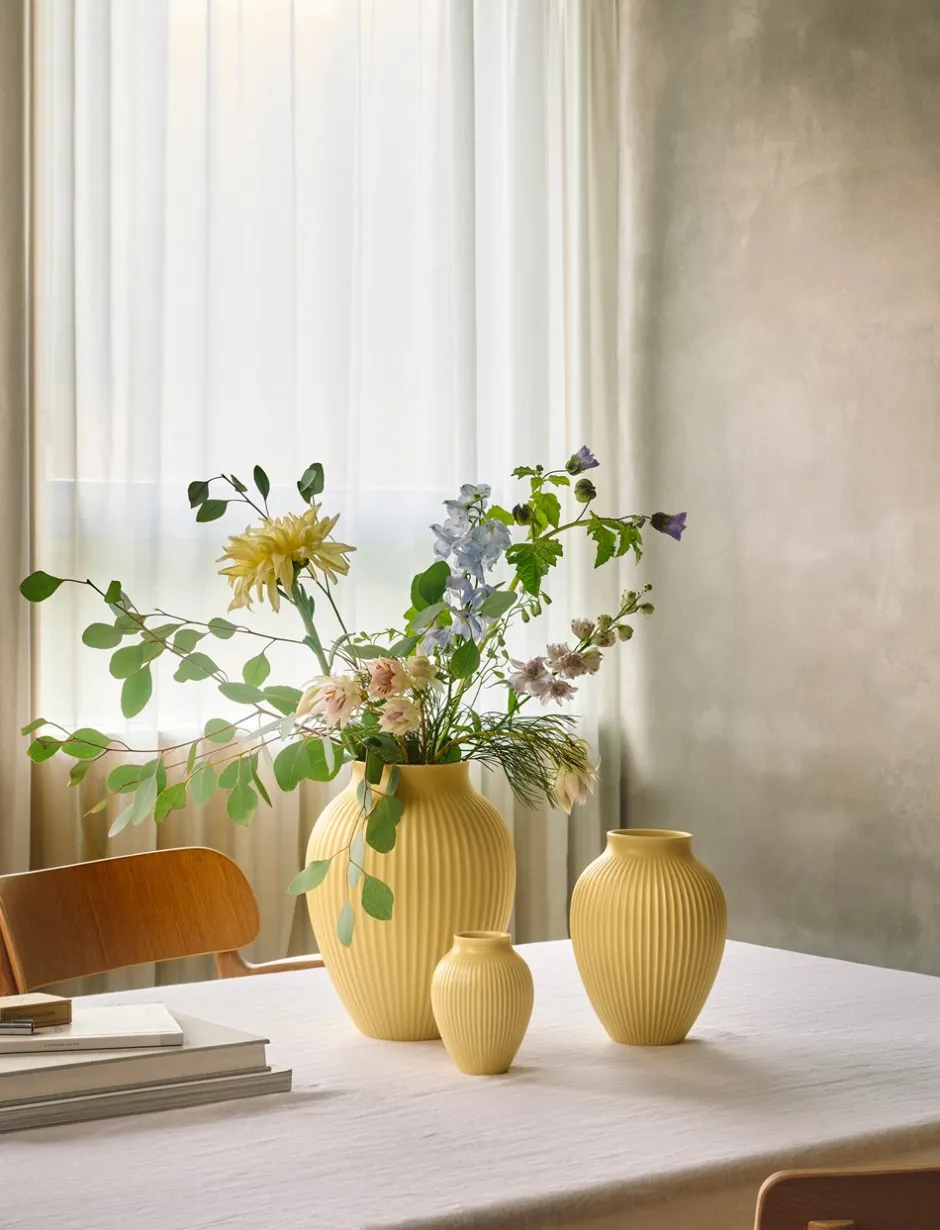 Knabstrup Riflet Vase,* Vaser & Urtepotteskjulere