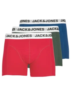 Outlet Jack&Jones Rikki 3-pak Underbukser, , XXL Rød/Grøn/Blå