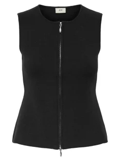 Hot JDY Riley Zip Vest, , M Black