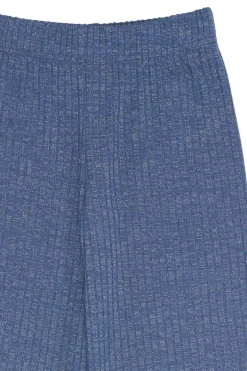 Hot THE NEW Rina Wide Glitter Rib Bukser, , 146-152 cm Navy Blazer