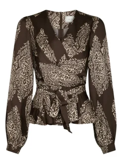 Neo Noir Rista Paisley Drop Bluse, , 36*Dame Bluser & Skjorter