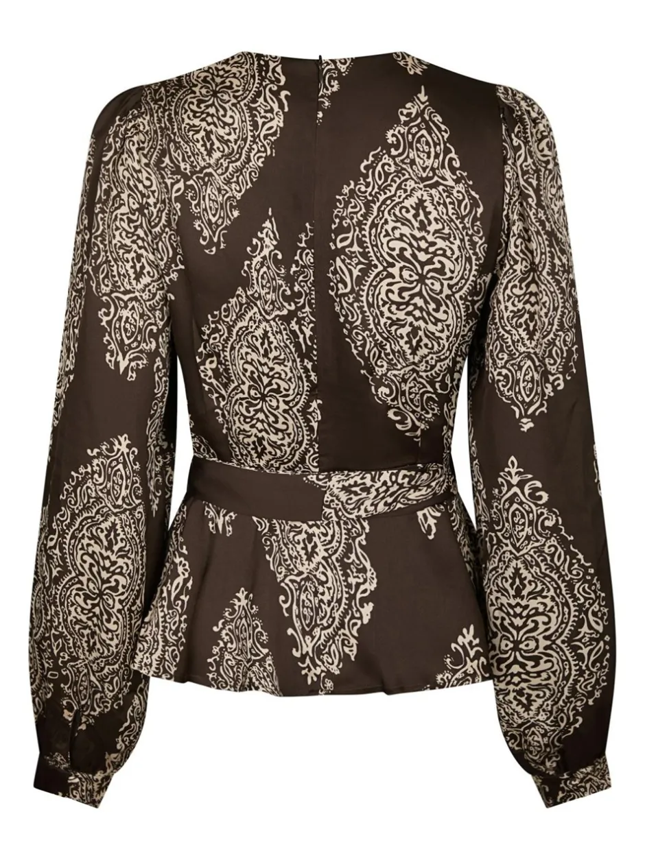 Neo Noir Rista Paisley Drop Bluse, , 36*Dame Bluser & Skjorter