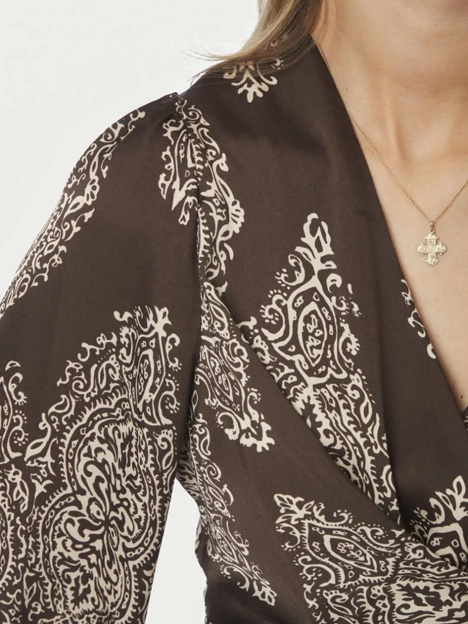 Neo Noir Rista Paisley Drop Bluse, , 36*Dame Bluser & Skjorter