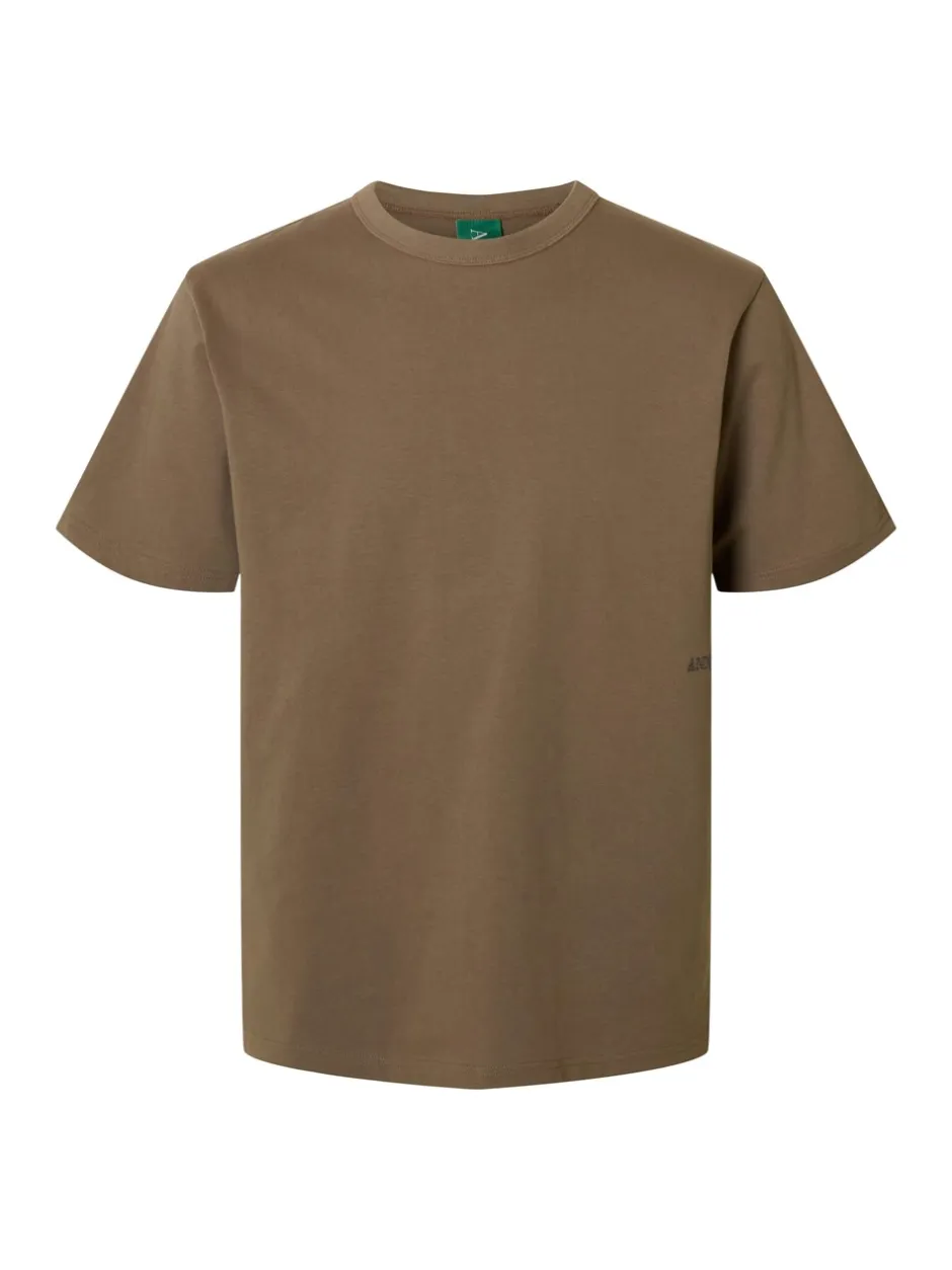 Annarr Ro O-Neck Emb T-shirt, , L Bungee Cord