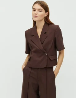 Sale mbyM Robina-M Blazer, , M Chicory Coffee Melange