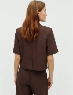 Sale mbyM Robina-M Blazer, , M Chicory Coffee Melange