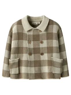 Lil' Atelier Robo Loose Knit Cardigan, , 110 cm*Børn Cardigans