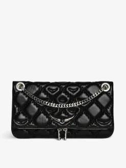 Zadig & Voltaire Rock II Quilted Monogram Clutch,*Dame Clutches